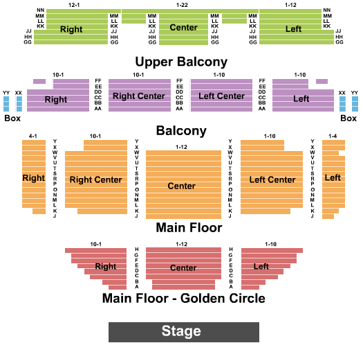 The Grand Theatre Jingle Ball Seating Chart